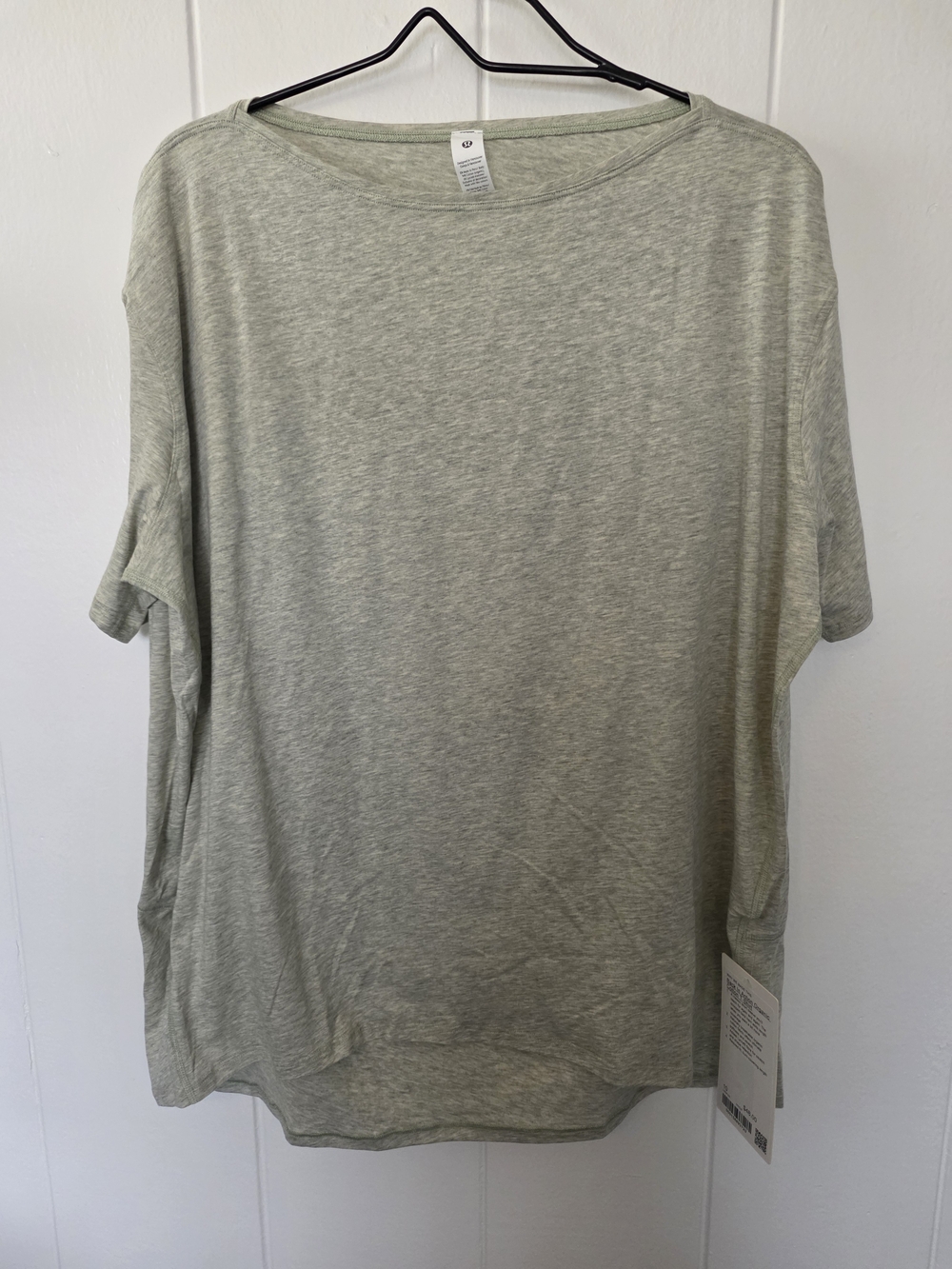 Lululemon Back In Action Organic Cotton Short Sleeve Nwt Size 10